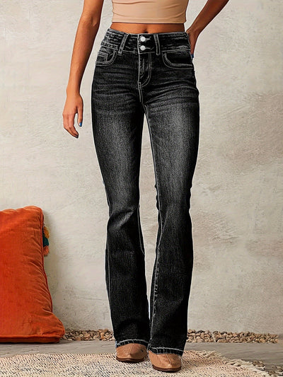 Hedda™ | Jeans Taille Haute avec Coupe Évasée