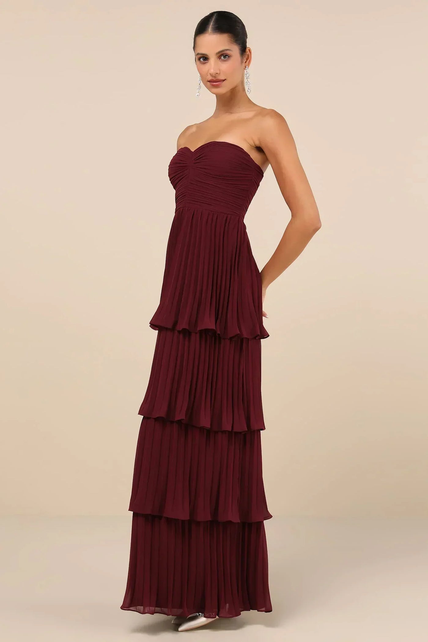 Agnes™ | Robe à volants sans bretelles