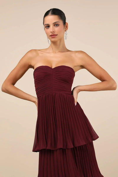 Agnes™ | Robe à volants sans bretelles
