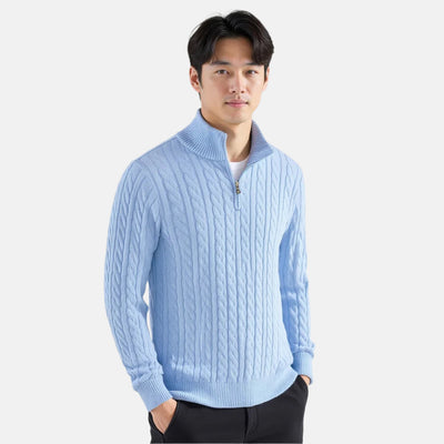 Karl™ | Pull Tricoté Luxueux avec Fermeture Éclair