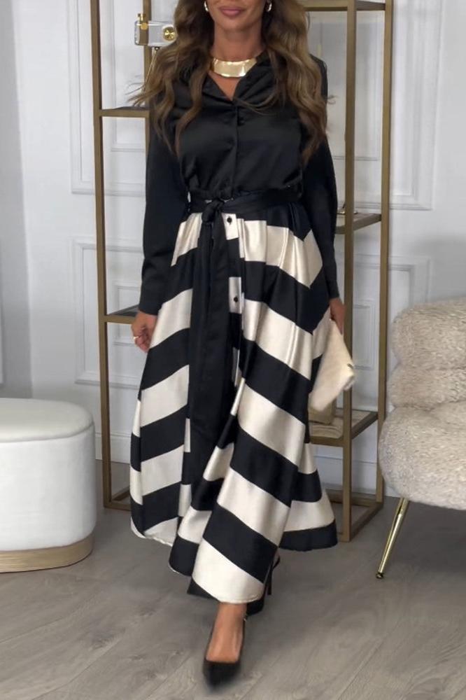 Ida™ | Robe Rayée Élégante