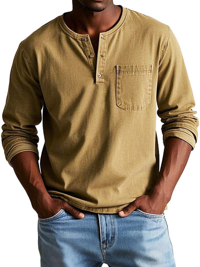 Samuel™ | Chemise Henley intemporelle en qualité douce