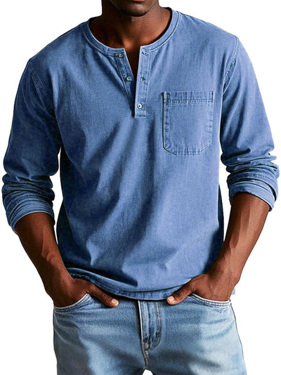 Samuel™ | Chemise Henley intemporelle en qualité douce