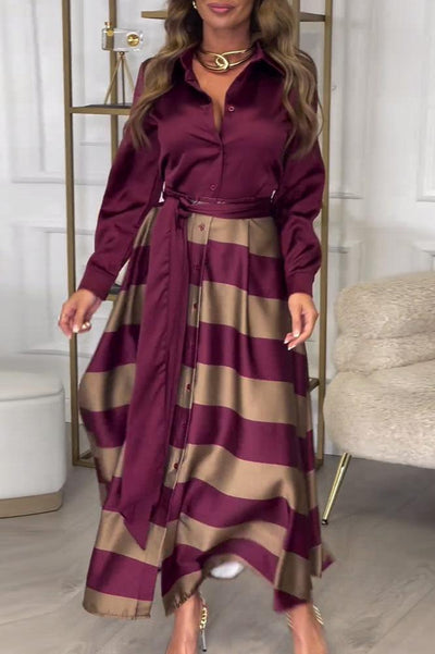 Ida™ | Robe Rayée Élégante