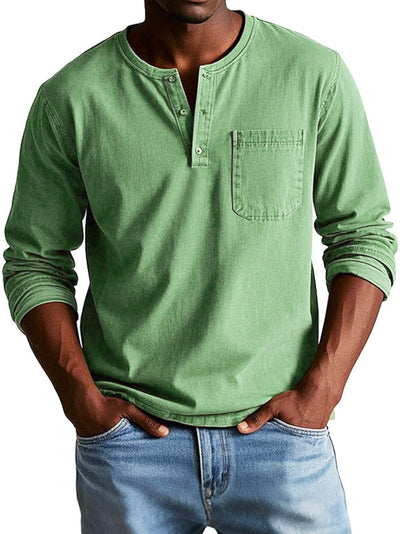Samuel™ | Chemise Henley intemporelle en qualité douce