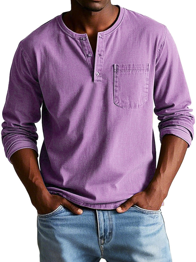 Samuel™ | Chemise Henley intemporelle en qualité douce