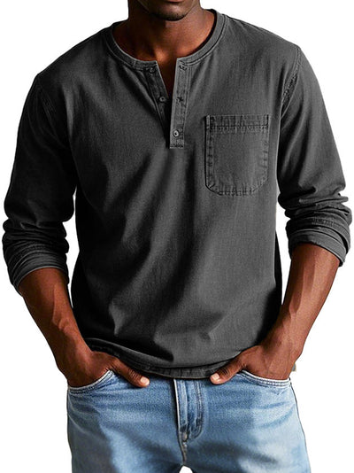 Samuel™ | Chemise Henley intemporelle en qualité douce