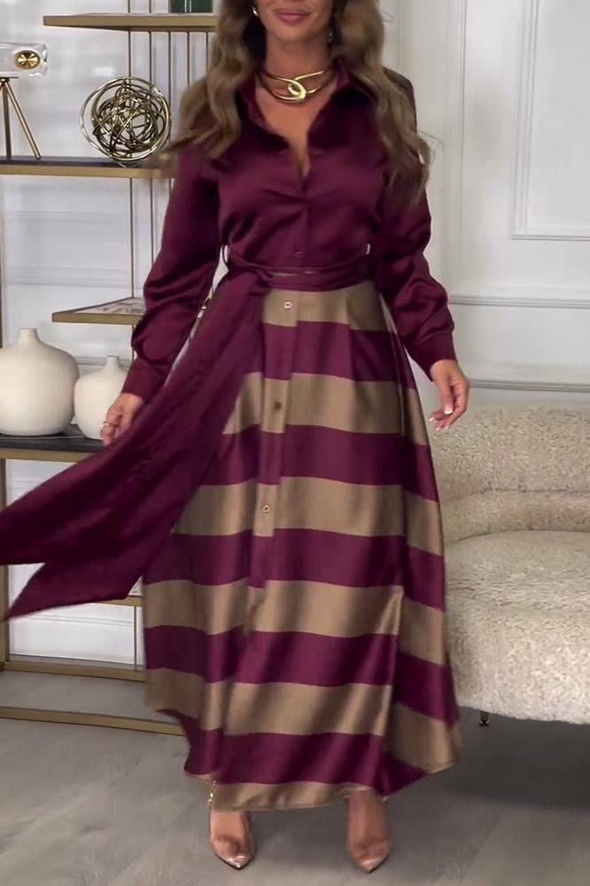 Ida™ | Robe Rayée Élégante