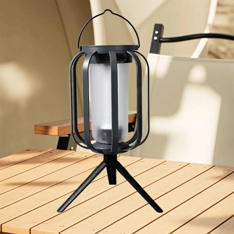 LumiFlamme™ - Lampe avec effet de flamme réaliste – Rechargeable via USB & énergie solaire