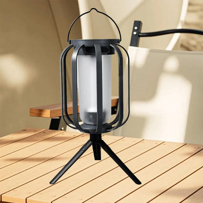 LumiFlamme™ - Lampe avec effet de flamme réaliste – Rechargeable via USB & énergie solaire