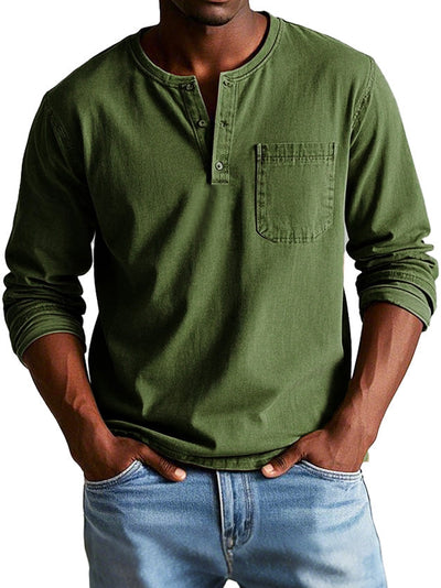 Samuel™ | Chemise Henley intemporelle en qualité douce