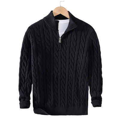Karl™ | Pull Tricoté Luxueux avec Fermeture Éclair