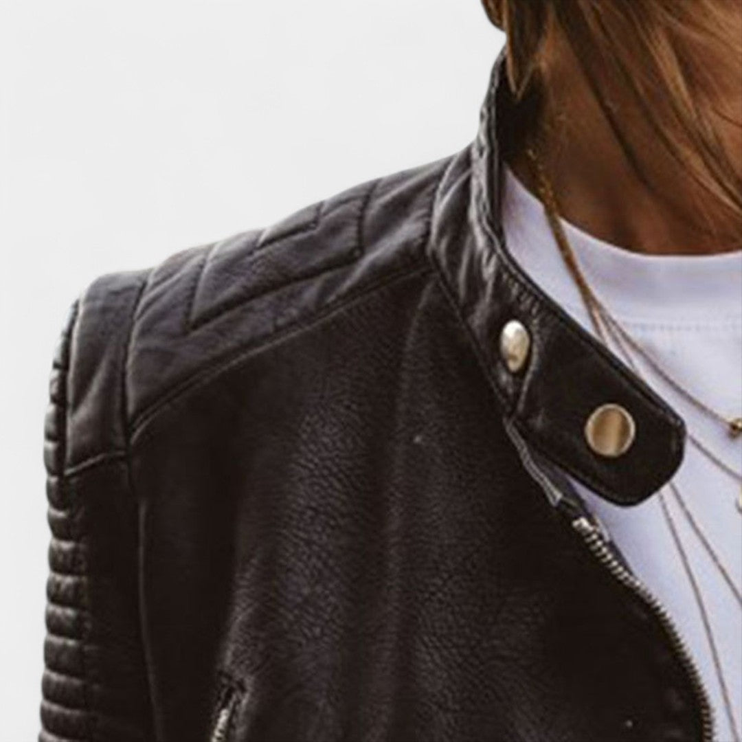Roxane™ | Veste en Cuir Raffinée