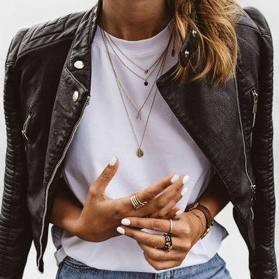 Roxane™ | Veste en Cuir Raffinée