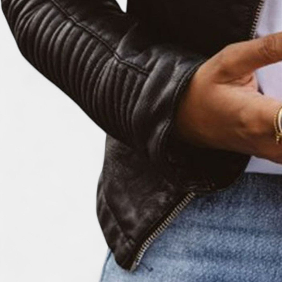 Roxane™ | Veste en Cuir Raffinée
