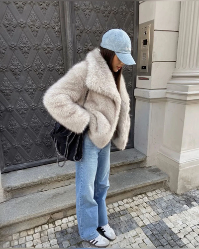 Emma™ - Manteau en fausse fourrure