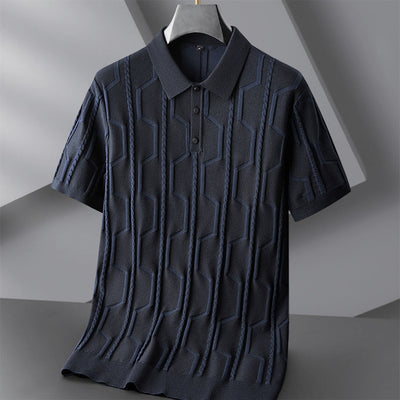 Adam™ | Polo en Jacquard Élégant et Aéré