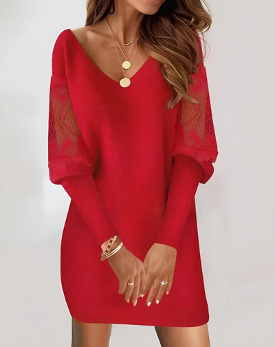 Linnéa™ - Robe patchwork à manches longues