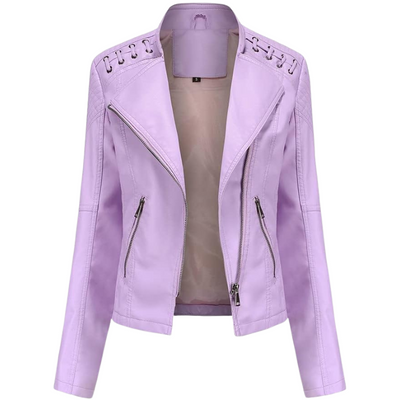 Katia™ | Veste classique en cuir souple