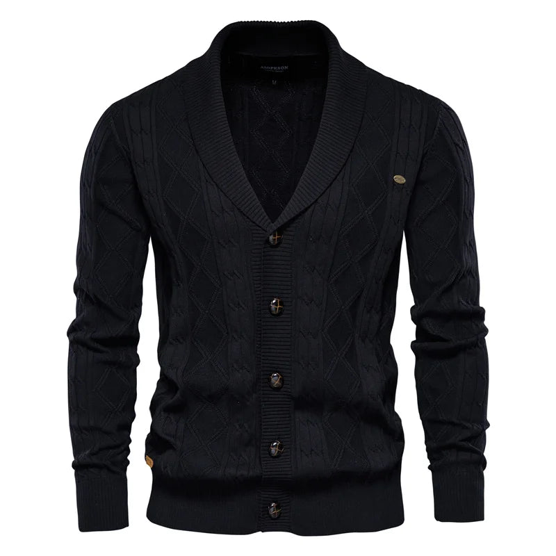 Maison Aorelle™ | Cardigan pour Hommes avec Fermeture à Boutons