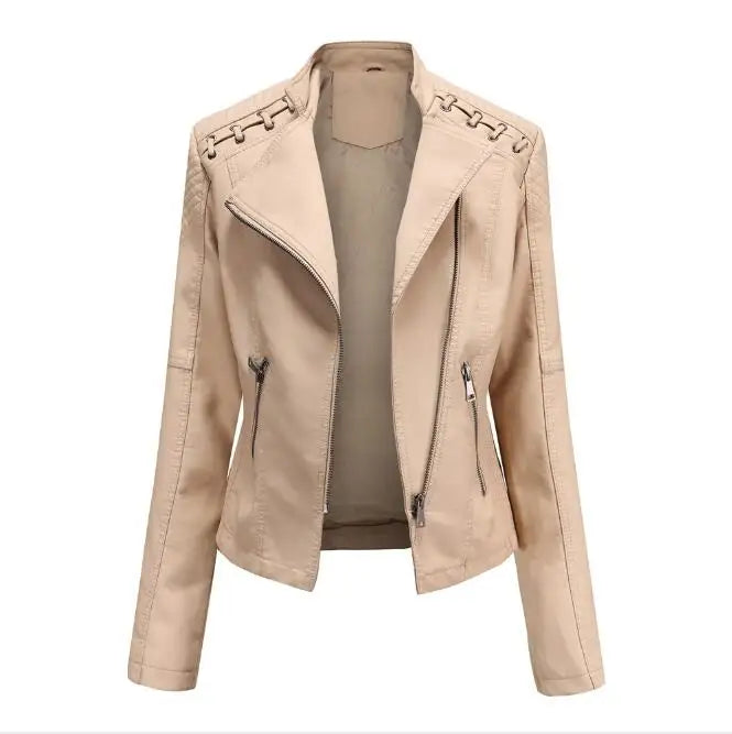 Katia™ | Veste classique en cuir souple