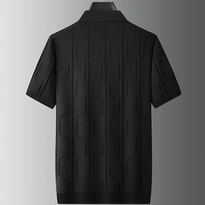Adam™ | Polo en Jacquard Élégant et Aéré