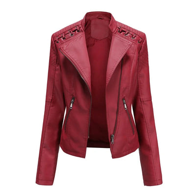 Katia™ | Veste classique en cuir souple
