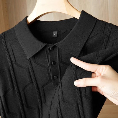 Adam™ | Polo en Jacquard Élégant et Aéré