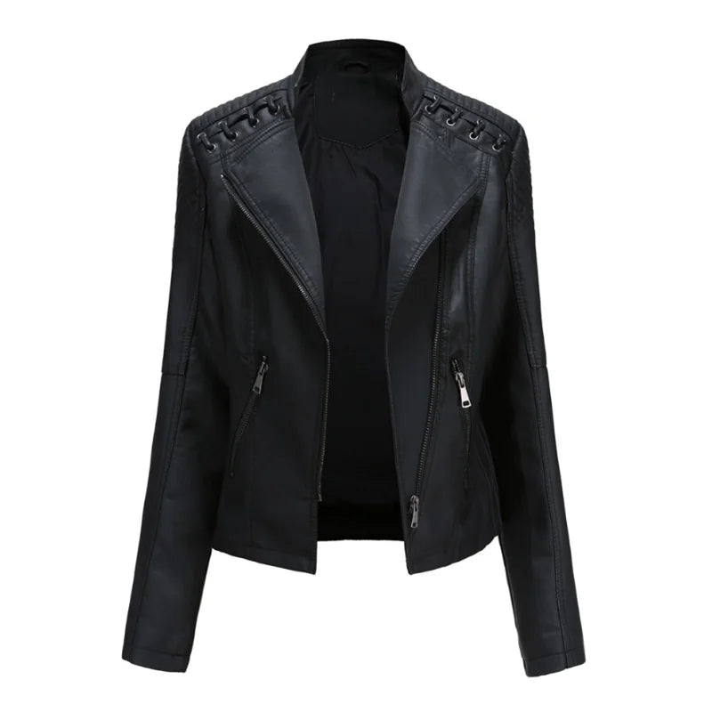 Katia™ | Veste classique en cuir souple