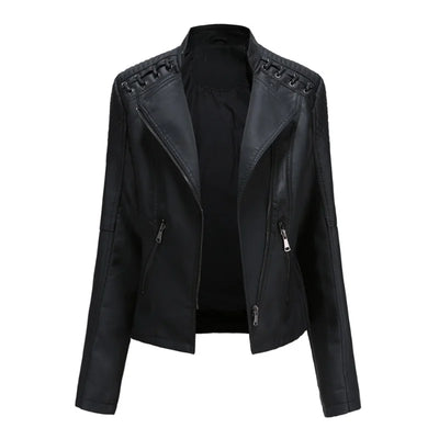 Katia™ | Veste classique en cuir souple
