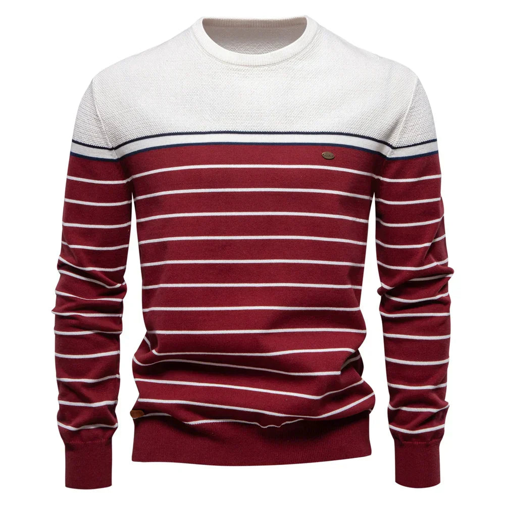 Maison Aorelle™ | Pull pour homme avec motif rayé