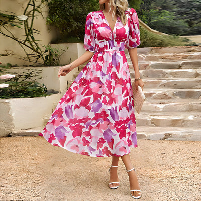 Elise™ | Robe de rêve à décolleté en V avec style