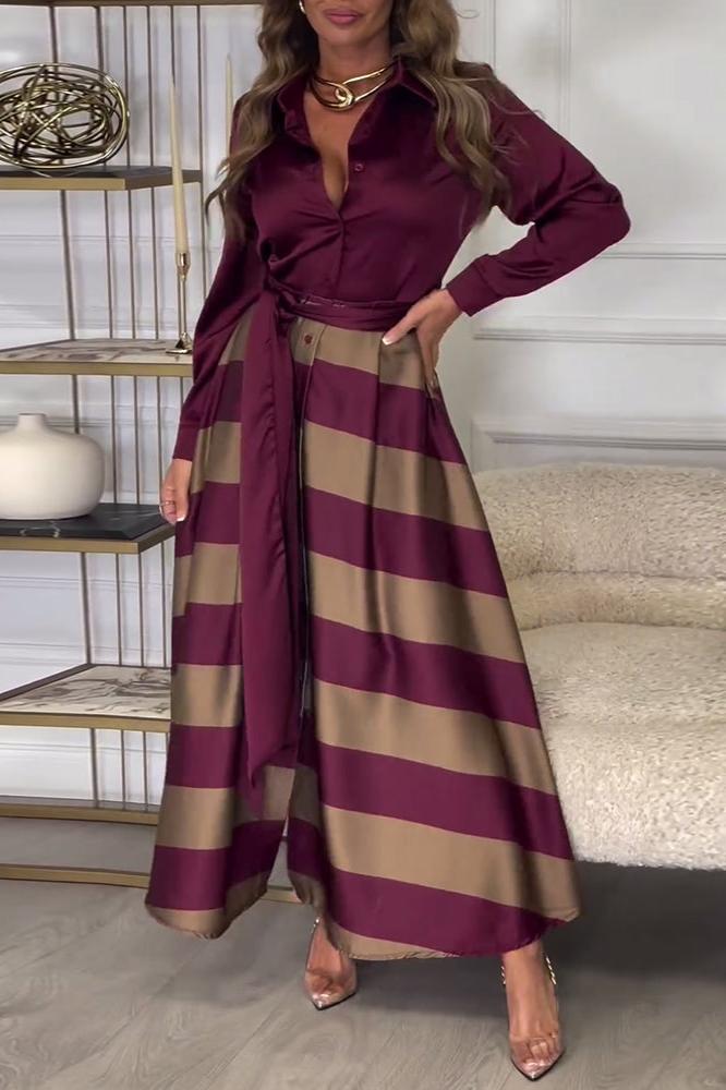 Ida™ | Robe Rayée Élégante