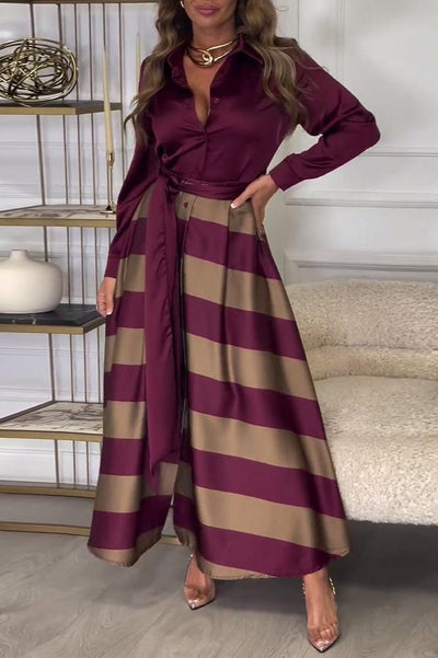 Ida™ | Robe Rayée Élégante