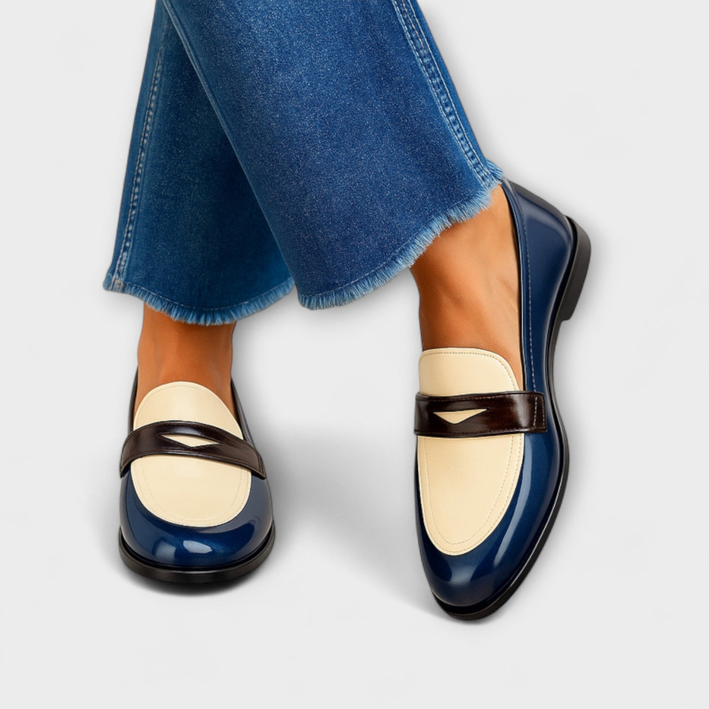 Maison Aorelle™ | Mocassins à Détails Contrastés