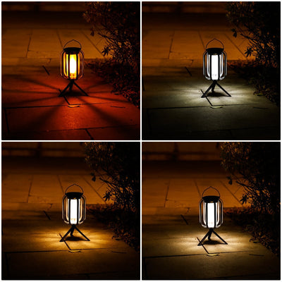 LumiFlamme™ - Lampe avec effet de flamme réaliste – Rechargeable via USB & énergie solaire