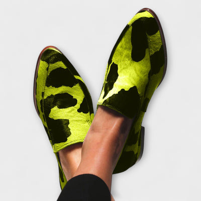 Maison Aorelle™ | Mocassins à Imprimé Bovin