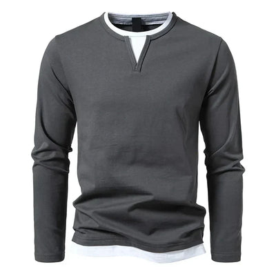 Maison Aorelle™ | T-shirt à manches longues premium en coton peigné