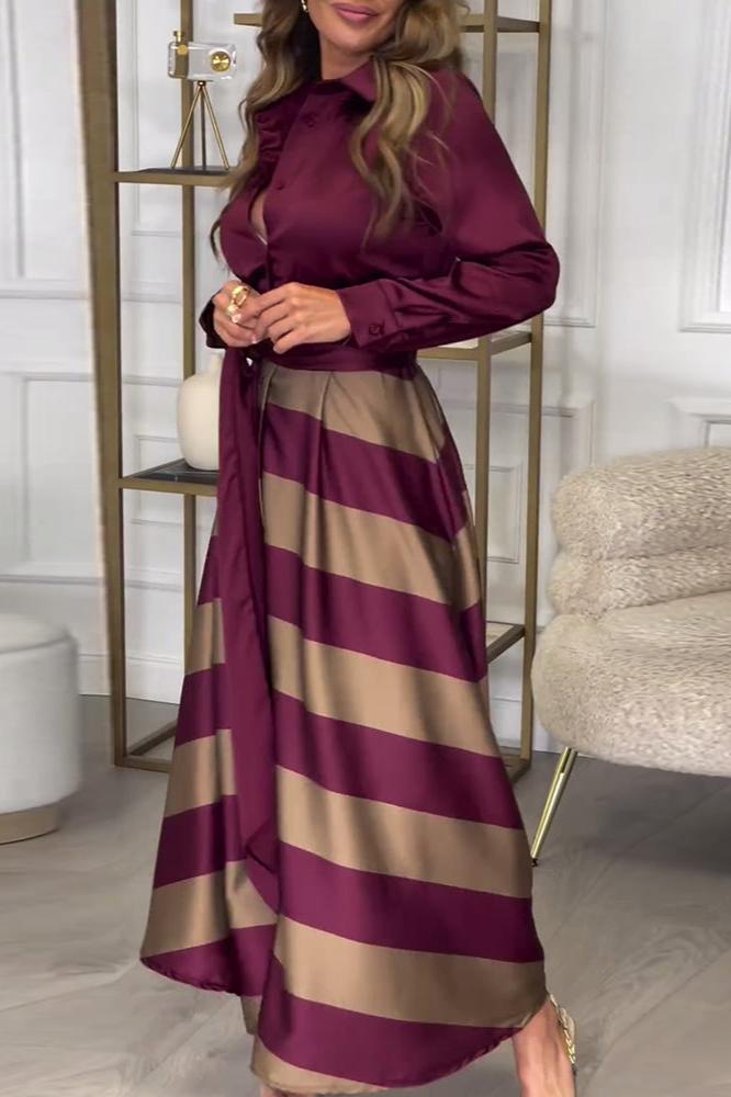 Ida™ | Robe Rayée Élégante