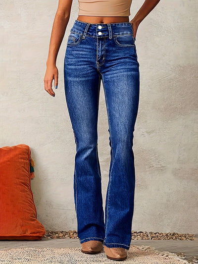 Hedda™ | Jeans Taille Haute avec Coupe Évasée