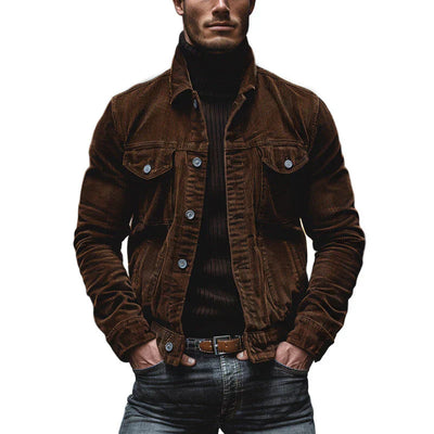 Johan™ - Chemise en Velours Côtelé Rétro