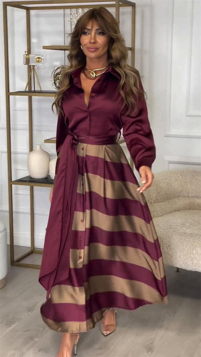 Ida™ | Robe Rayée Élégante